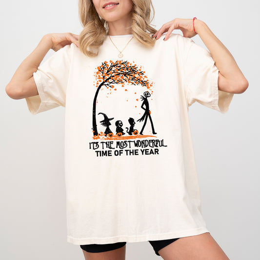 It's The Most Wonderful Time, Horror Movie, Skeleton, Spooky, Ghost, Funny, Witch, Aesthetic, Meme, Halloween, Costume, Tshirt