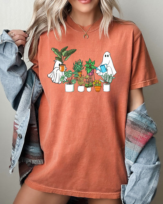 Plant Lover, Ghost, Skeleton, Spooky, Funny, Witch, Aesthetic, Meme, Halloween, Costume, Tshirt