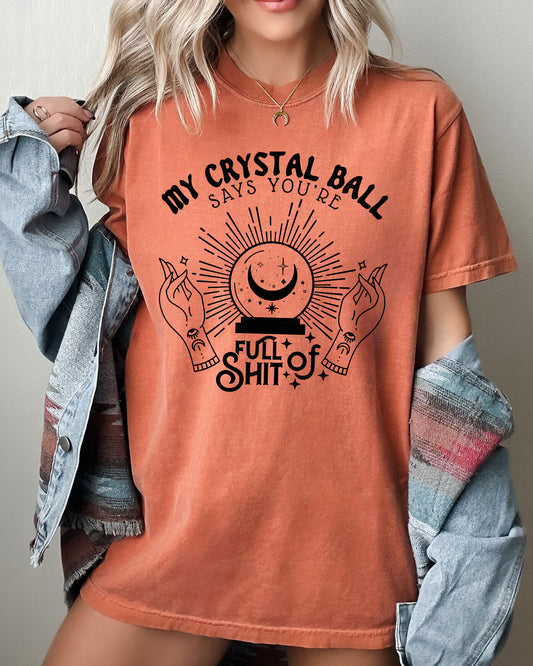 Crystal Ball, Skeleton, Funny, Pumpkin, Spooky, Witch, Aesthetic, Meme, Halloween, Costume, Tshirt