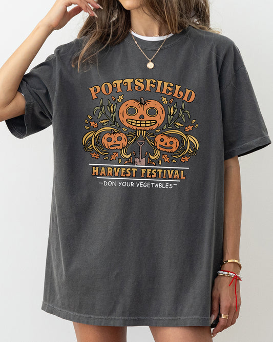 Harvest Festival, Pottsfield, Funny, Spooky, Witch, Aesthetic, Meme, Halloween, Costume, Tshirt