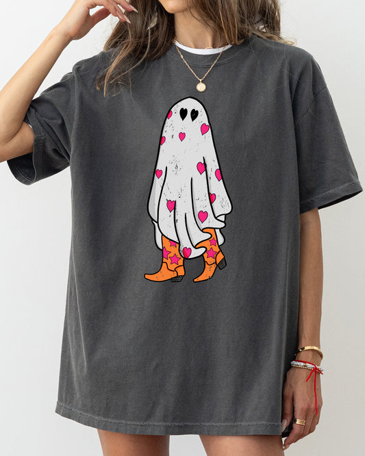 Cowgirl Ghost, Western, Skeleton, Witch, Skull, Funny, Spooky, Aesthetic, Meme, Halloween, Costume, Tshirt