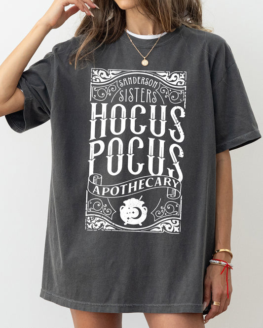 Hocus Pocus Apothecary, Skeleton, Witch, Skull, Funny, Spooky, Aesthetic, Meme, Halloween, Costume, Tshirt