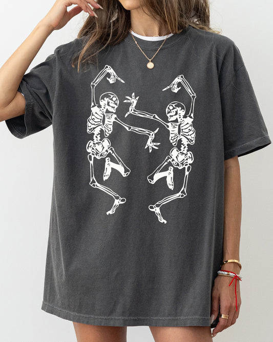 Dancing Skeletons, Ghost, Witch, Skull, Spooky, Aesthetic, Meme, Halloween, Costume, Tshirt