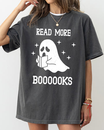 Read More Books, Ghost, Skeleton, Witch, Skull, Spooky, Aesthetic, Meme, Halloween, Costume, Tshirt Comfort Colors T-Shirt