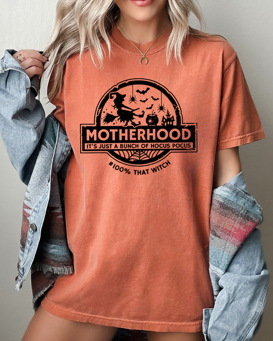 Motherhood, Witch, Ghost, Skull, Spooky, Aesthetic, Meme, Halloween, Costume, Tshirt