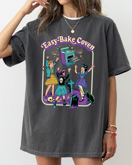 Easy-Bake Coven, Retro, Ghost, Spooky, Scary, Skeleton, Skull, Western, Witch, Aesthetic, Meme, Halloween, Costume, Tshirt