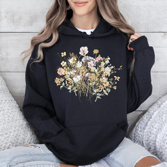 Meadow, Pressed Flowers Hoodie