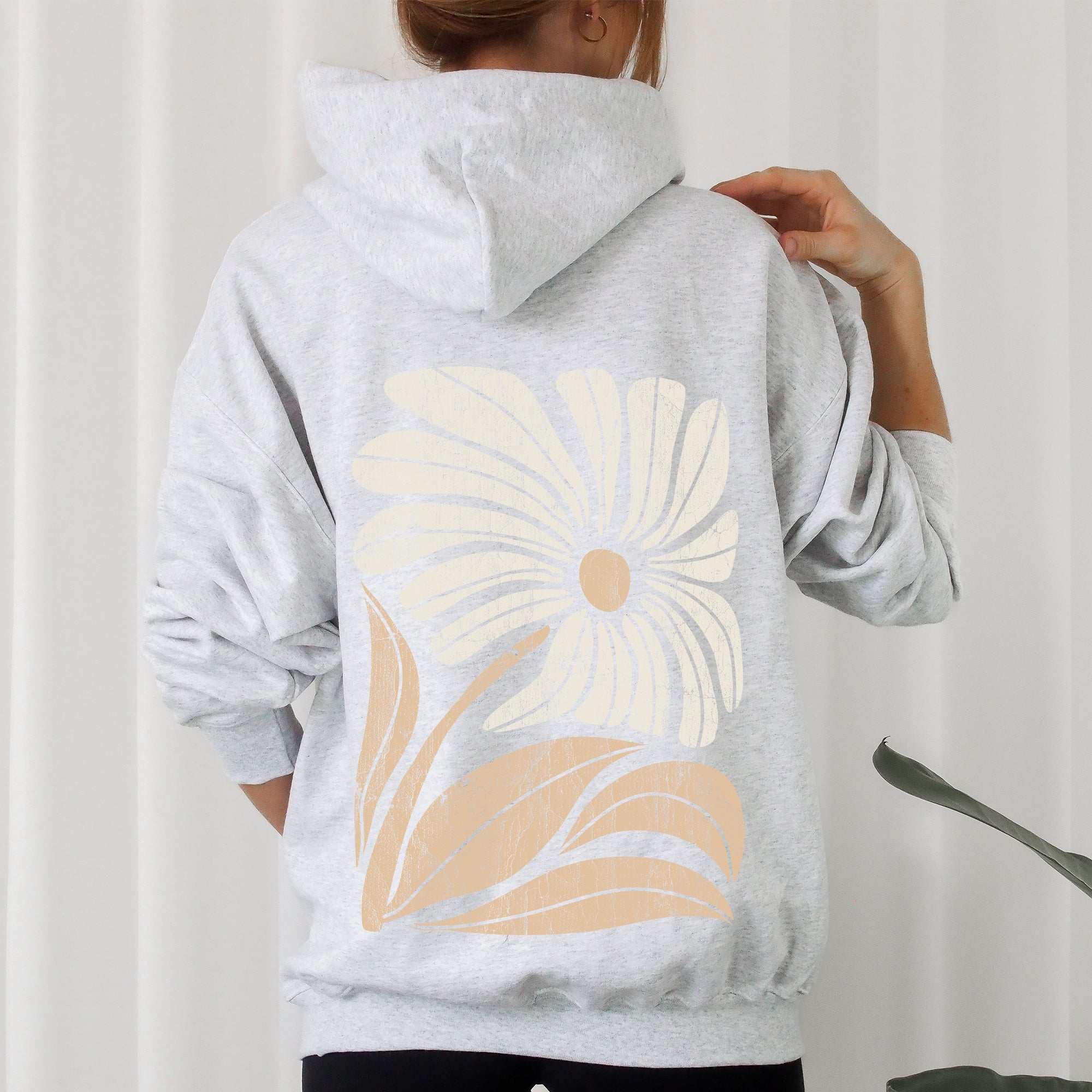 Retro Flower, Bold Floral, Boho Hoodie | Refinery Number One