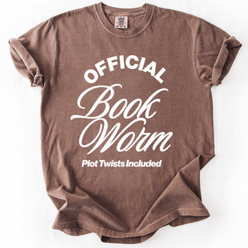 Official Book Worm, Reading, Booktok, Library, Comfort Colors T-Shirt