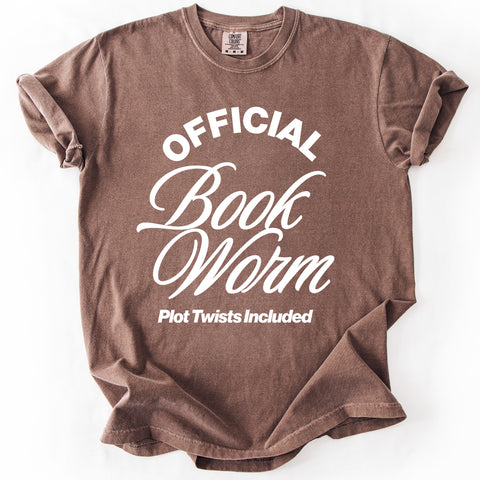 Official Book Worm, Reading, Booktok, Library, Comfort Colors T-Shirt
