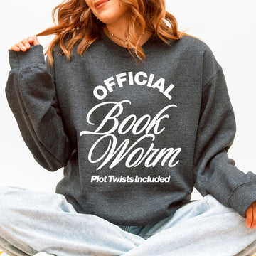 Official Book Worm, Reading, Booktok, Library Sweatshirt