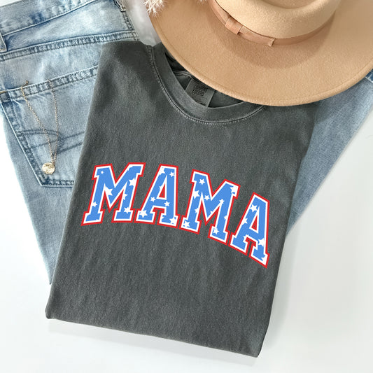 Patriotic Mama, Stars and Stripes, 4th of July Tshirt