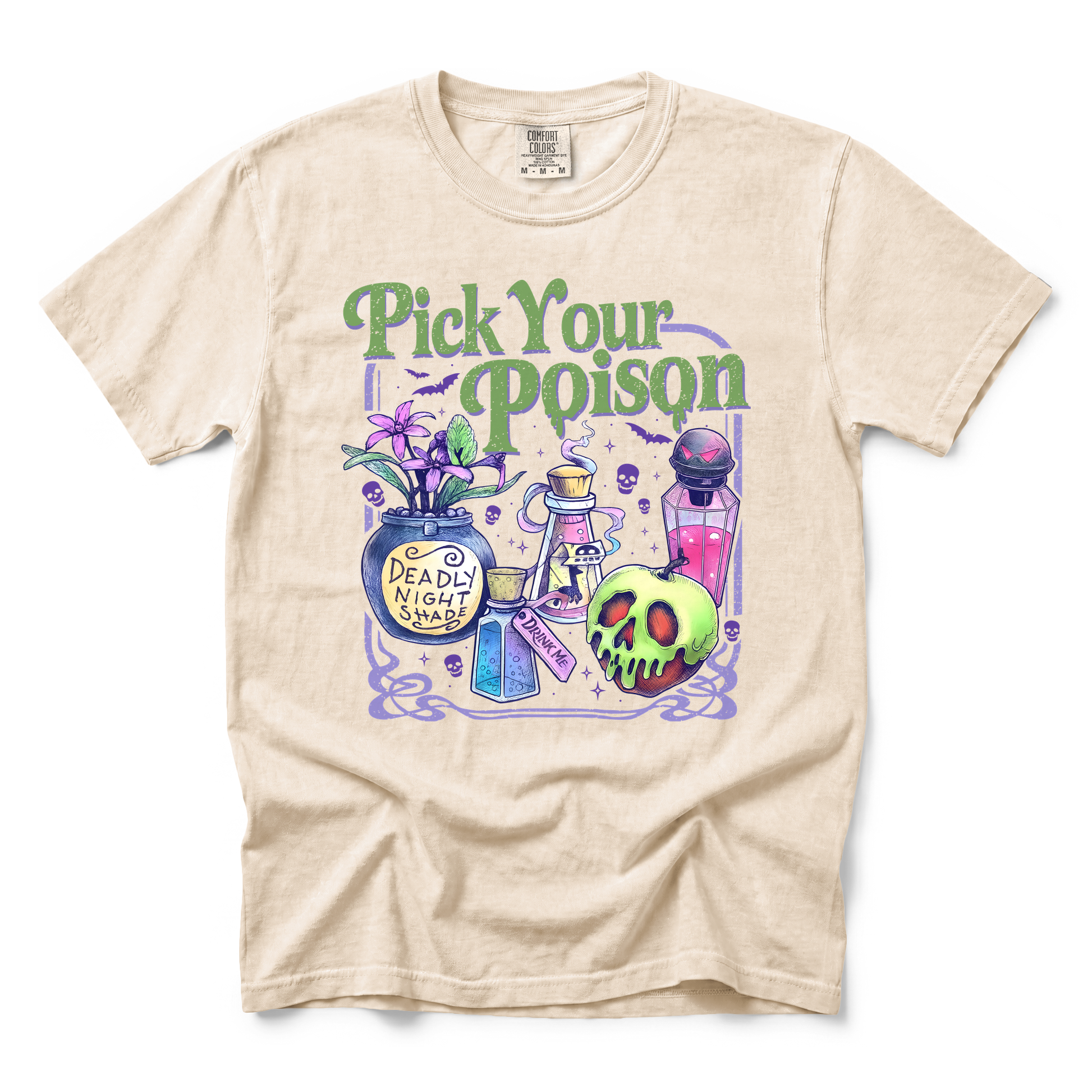 Pick Your Poison graphic on Comfort Colors 1717 in Ivory