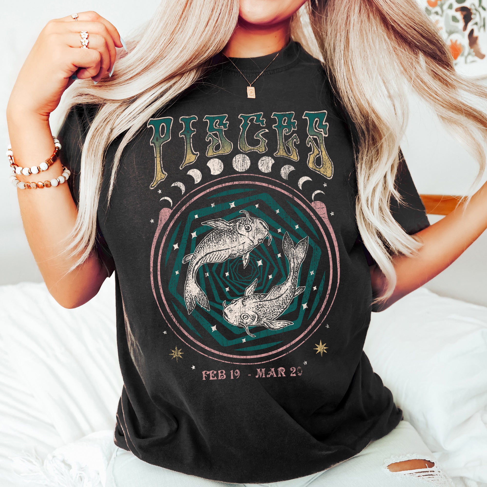 Pisces Zodiac Comfort Colors Tees, Horoscope, Astrology