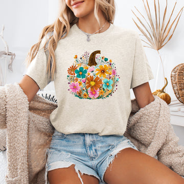 Pumpkin Floral, Halloween, Fall, Autumn, Tshirt