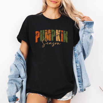 Pumpkin Season, Fall Retro Varsity, Autumn, Tshirt
