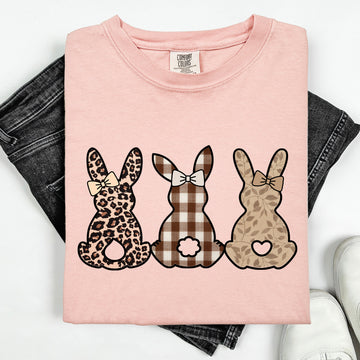Retro Easter Bunnies, Patterns, Cute, Leopard, Rabbits Tshirt Comfort Colors T-Shirt