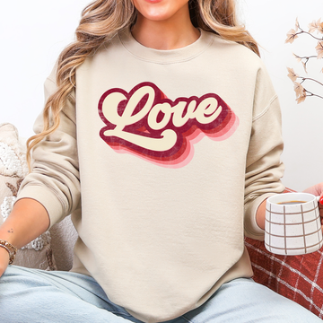 Retro Love, Vintage Valentine's Day Sweatshirt