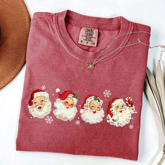 Retro Santas In A Row, Christmas, Winter, Xmas Tshirt