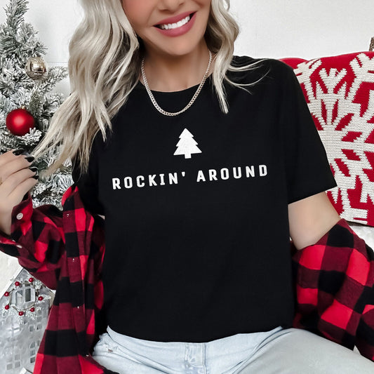 Rocking Around The Christmas Tree, Minimalist, Retro Super Soft Tees