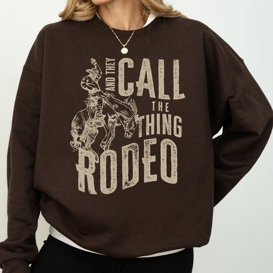 Rodeo Rider, Bronco, Bull, Horse, Cowboy, Cowgirl Sweatshirt