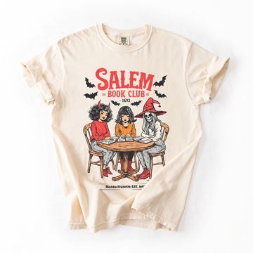 Salem Book Club, Halloween, Reading, Library, Booktok, Comfort Colors T-Shirt
