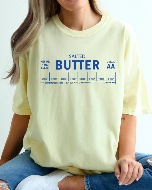Salted Butter, Funny, Sassy, Humorous, Comfort Colors Tshirt
