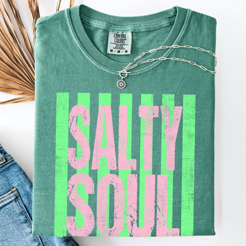 Salty Soul, Beach Ready, Vacation, Sunshine, Summer Fun Comfort Colors T-Shirt