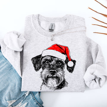 Schnauzer, Santa, Dog, Christmas, Dog Lover, Pet Sweatshirt