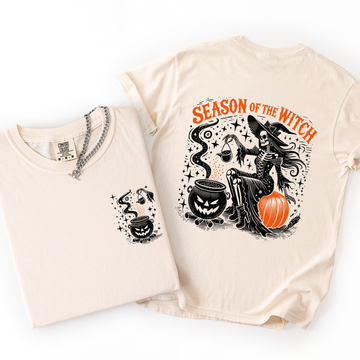 Season of the Witch, Halloween, Front and Back, Spooky, Comfort Colors T-Shirt