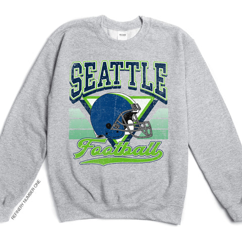Seattle Football, Vintage, Football Season, Game Day, Sports Sweatshirt