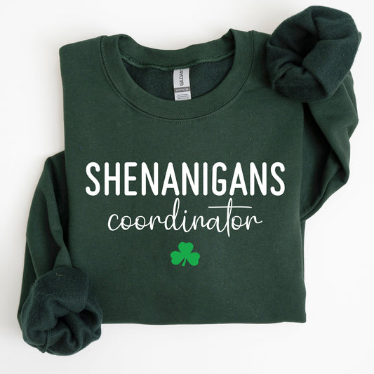 Shenanigans Coordinator, Funny, St Patrick's Day Sweatshirt