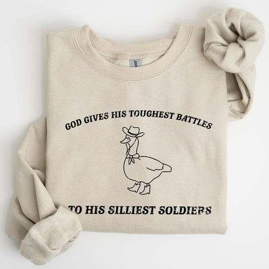 Silly Goose, Funny, Aesthetic Sweatshirt