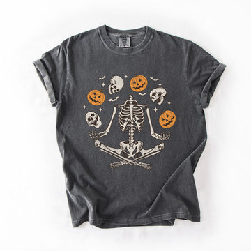 Skeleton, Juggling, Halloween, Jack o Lantern, Comfort Colors T-Shirt