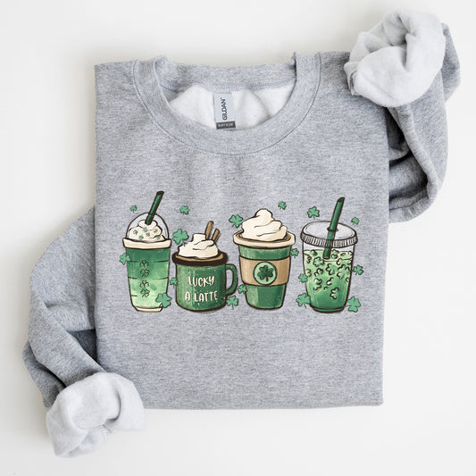 St Patrick's Day Coffee Drinks Sweatshirt