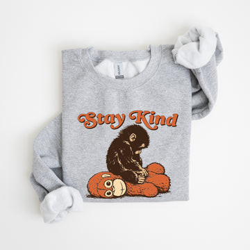 Stay Kind Punch the Monkey Sweatshirt