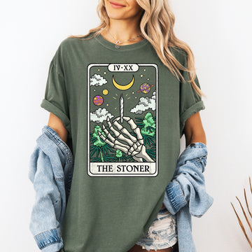 Stoner Tarot Card, Vibes, 420, High, Herb Comfort Colors T-Shirt