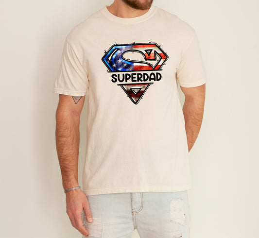 Superdad, Dad, Father's Day Gift, Husband, USA, America Tshirt