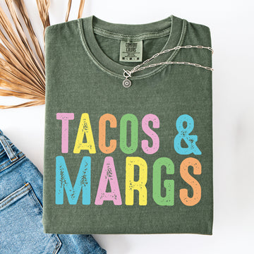 Tacos And Margs, Margaritas, Fun, Party Comfort Colors T-Shirt