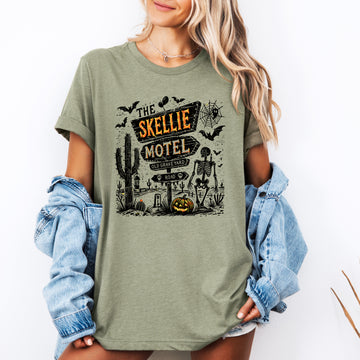 The Skellie Motel, Skeleton, Halloween, Tshirt