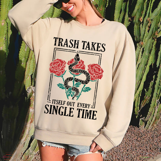 Trash Takes Itself Out, Concert, Music, Lyrics Sweatshirt