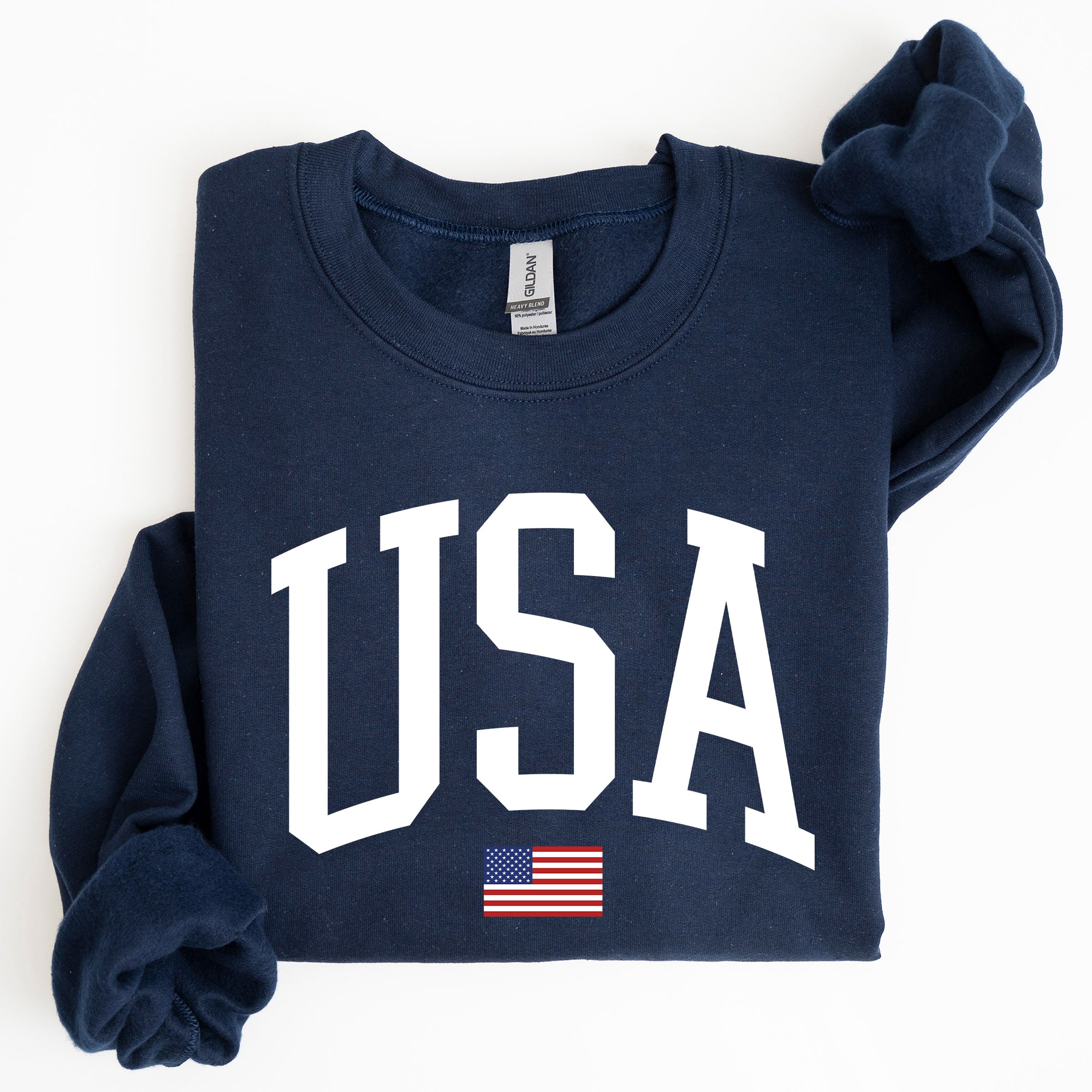 USA Flag America Patriotic 4th of July Sweatshirt