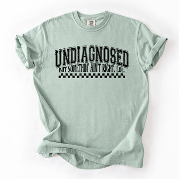 Undiagnosed, But Something Ain't Right, Funny, Tism, Mental Health, Sassy Tshirt Comfort Colors T-Shirt