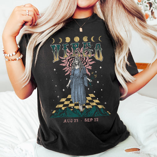 Virgo Zodiac Comfort Colors Tees, Horoscope, Astrology