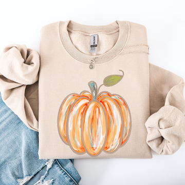 Watercolor Pumpkin, Halloween, Autumn, Fall Sweatshirt