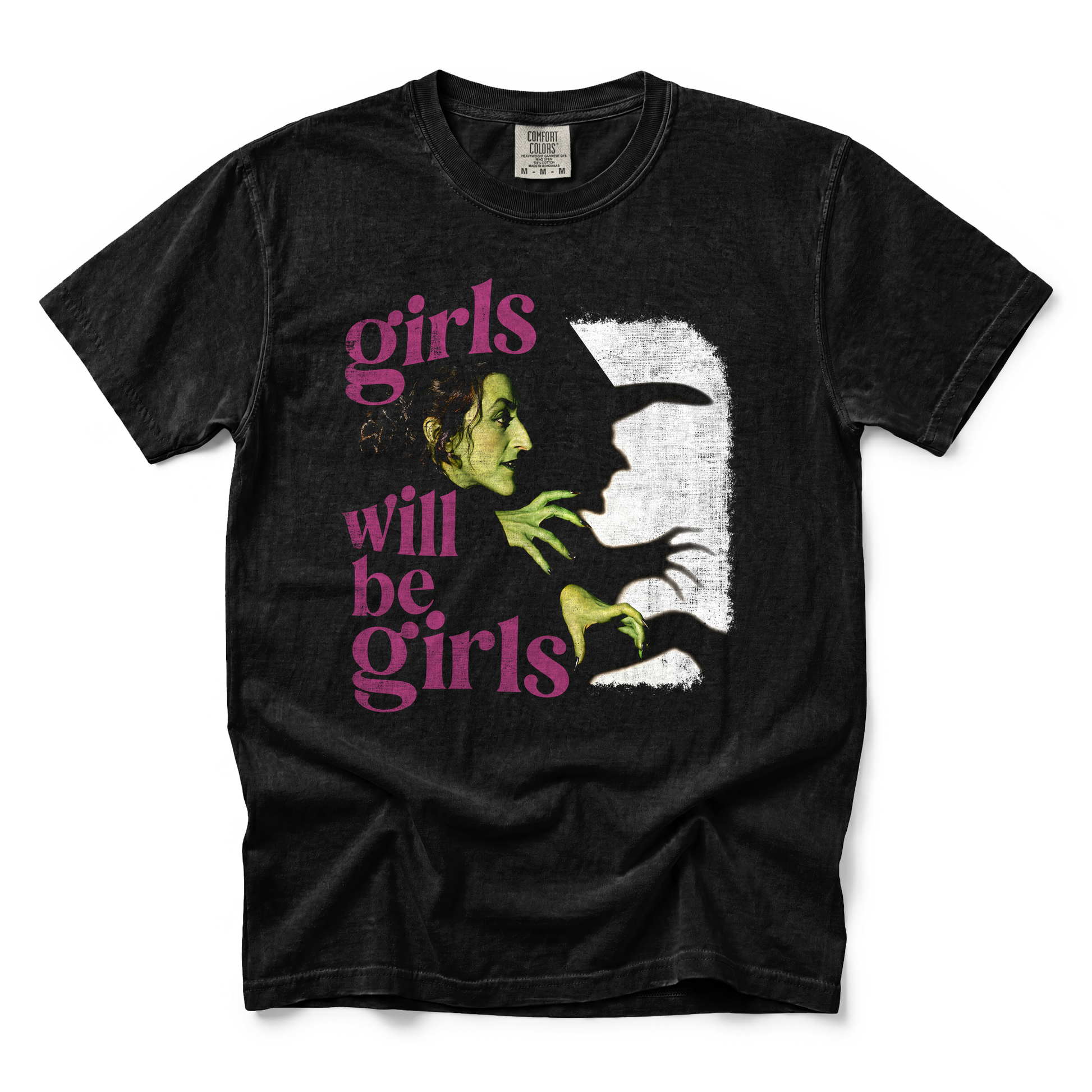 Wicked Witch graphic on Comfort Colors 1717 in Black