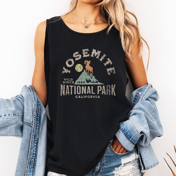 Yosemite National Park, California, Nature, Outdoors, Camping, HIking Comfort Colors Tank Top