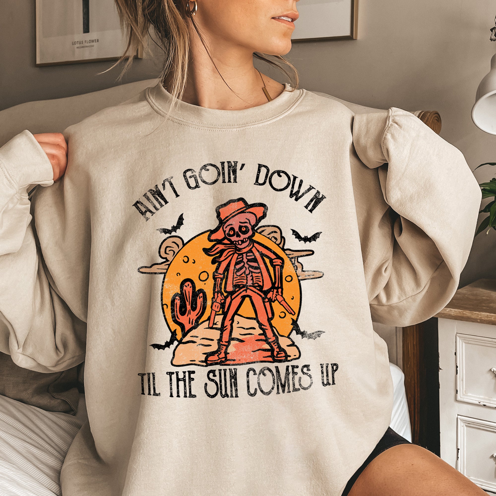 Ain't Going Down Halloween Sweatshirt