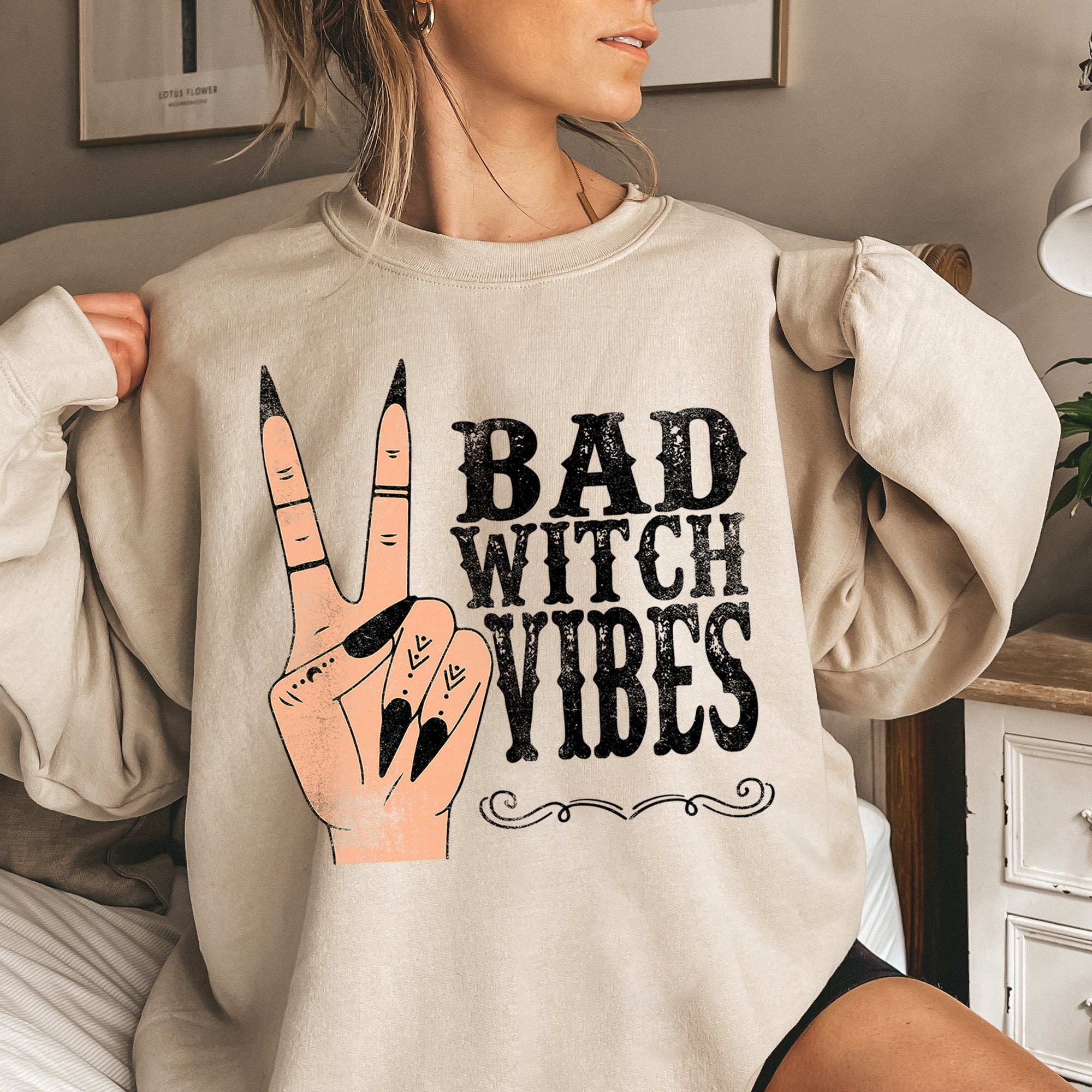 Bad Witch Vibes Halloween Sweatshirt