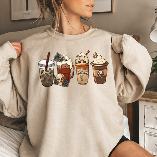 Black Rose Coffee Halloween Sweatshirt